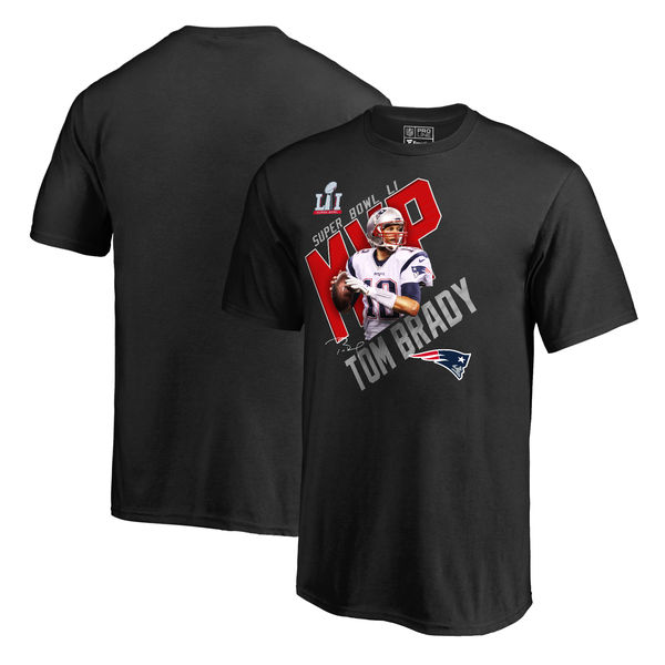 Tom Brady New England Patriots Pro Line by Fanatics Branded Super Bowl LI Champions MVP T-Shirt - Black